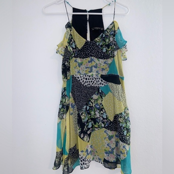Zara Trafaluc Collection Sleeveless Multicolour Patchwork Print Dress - Picture 10 of 13
